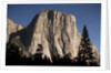 Night View of El Capitan, illuminated by a full moon by Anonymous