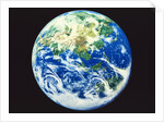 The earth, computer graphic, black background by Anonymous