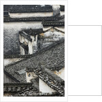 Tiled roof in Xidi, China by Anonymous