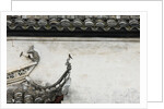 Birds on tiled roof in Xidi, China by Anonymous