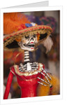 Elegant Day of the Dead skeleton, Oaxaca, Mexico by Anonymous