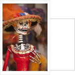 Elegant Day of the Dead skeleton, Oaxaca, Mexico by Anonymous