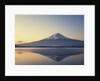 Mt. Fuji reflected in lake, Kawaguchiko, Yamanashi Prefecture, Japan by Anonymous