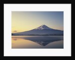 Mt. Fuji reflected in lake, Kawaguchiko, Yamanashi Prefecture, Japan by Anonymous