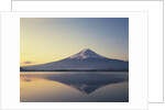 Mt. Fuji reflected in lake, Kawaguchiko, Yamanashi Prefecture, Japan by Anonymous
