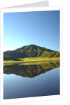 Mt. Aso reflected in a calm lake, Kumamoto Prefecture, Japan by Anonymous