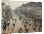 The Boulevard Montmartre on a Winter Morning by Camille Pissarro