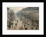 The Boulevard Montmartre on a Winter Morning by Camille Pissarro