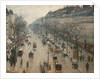 The Boulevard Montmartre on a Winter Morning by Camille Pissarro
