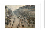 The Boulevard Montmartre on a Winter Morning by Camille Pissarro