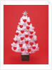 Christmas tree decorated with hearts by Anonymous