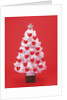 Christmas tree decorated with hearts by Anonymous