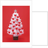 Christmas tree decorated with hearts by Anonymous