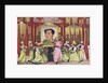 Dancers performing in front of portrait of Mao Zedong by Anonymous
