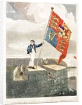 Boy raising the Royal Standard by Anonymous