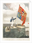 Boy raising the Royal Standard by Anonymous