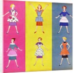 Six 1950s housewives by Anonymous