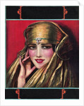 Woman wearing jeweled headdress by Anonymous