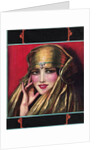 Woman wearing jeweled headdress by Anonymous