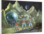 American astronauts exploring planet by Anonymous