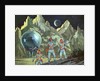 American astronauts exploring planet by Anonymous