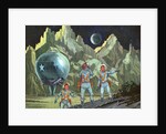 American astronauts exploring planet by Anonymous
