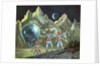 American astronauts exploring planet by Anonymous