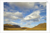 Cumulus clouds above tundra and mountains in Denali National Park by Anonymous