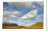 Cumulus clouds above tundra and mountains in Denali National Park by Anonymous