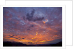 Colored clouds above Colorado River at sunset by Anonymous
