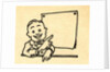 Happy businessman pointing at blank chart by Anonymous