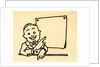 Happy businessman pointing at blank chart by Anonymous