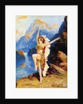 Caucasian dancer dressed as Native American by Anonymous