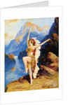 Caucasian dancer dressed as Native American by Anonymous