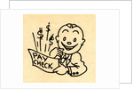 Happy employee holding paycheck by Anonymous
