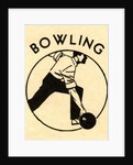 Man bowling by Anonymous