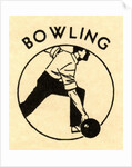 Man bowling by Anonymous