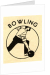 Man bowling by Anonymous