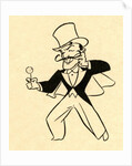 Magician in top hat by Anonymous