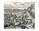 Battle during Vespucci expedition by Anonymous