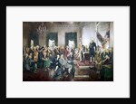 Scene at the signing of the Constitution of the United States by Anonymous
