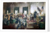 Scene at the signing of the Constitution of the United States by Anonymous