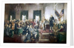 Scene at the signing of the Constitution of the United States by Anonymous