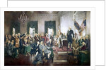 Scene at the signing of the Constitution of the United States by Anonymous
