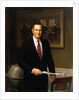 Official White House portrait of George H. W. Bush by Herbert Abrams