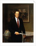 Official White House portrait of George H. W. Bush by Herbert Abrams