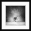 Solitary tree in a winter landscape by Anonymous
