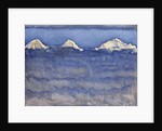The Eiger, Monch and Jungfrau Peaks Above the Foggy Sea by Ferdinand Hodler