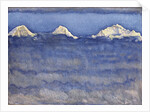 The Eiger, Monch and Jungfrau Peaks Above the Foggy Sea by Ferdinand Hodler