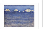 The Eiger, Monch and Jungfrau Peaks Above the Foggy Sea by Ferdinand Hodler